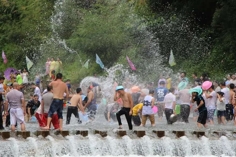 Songkran Festival Water Fight